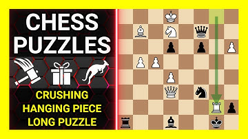 Chess Puzzles to Practice. Themes: Crushing, Hanging piece, Long puzzle. Learn Chess
