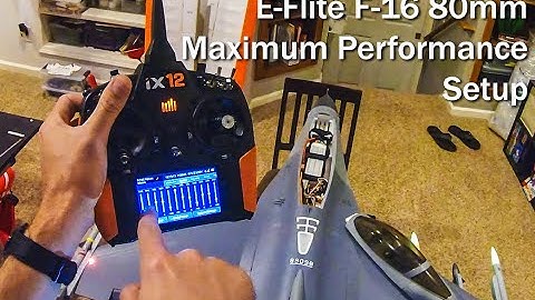 E-Flite F-16 80mm Mixing, Flap/Taileron Maximum Performance Setup