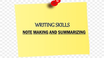 Note making | Summarising | Examples | Importance