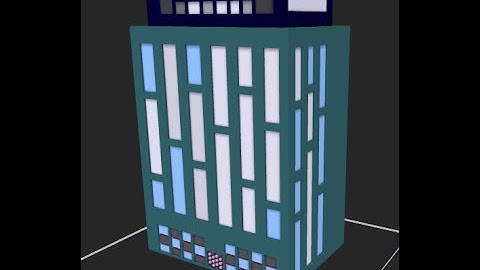 low poly building model creation in magica voxel for untiy, unreal engine
