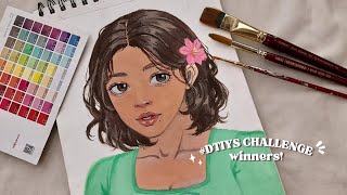 10K art competition winners!! (DTIYS Challenge) 🌼 #cloudyy10kartcomp