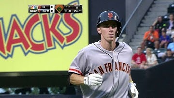 SF@NYM: Duffy takes first at-bat in his ML debut