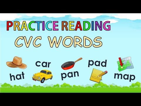 CVC WORDS || LETTER A Aa || READING CVC WORDS ENGLISH || BLENDING SOUNDS