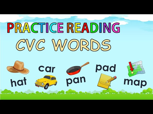 CVC WORDS || LETTER A Aa || READING CVC WORDS ENGLISH || BLENDING SOUNDS class=