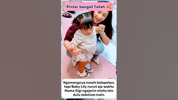 Lucunya Baby Lily Diajarin Mama Gigi Ngomong Minta Izin 🤭❤️ #mamagigi #shorts #trending