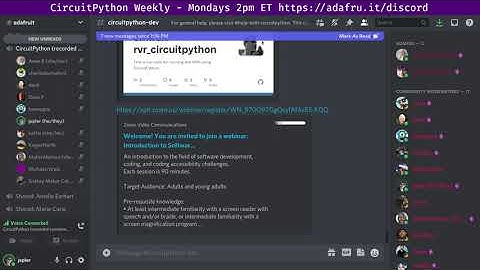 CircuitPython Weekly Meeting for February 28, 2022 @circuitpython #circuitpython #adafruit