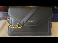 DKNY Black Alexa Envelope Cross Body Bag