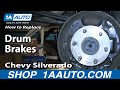 How to Replace Brake Drums 2009-13 Chevy Silverado 1500 Truck