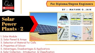 Solar - 2 | Solar Module, Panels, Arrays & Collectors, Selection Criteria & Classification