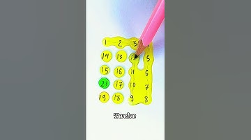 Draw a starlight line with numbers 1 to 21 #drawing #line #maths #quiz #shorts