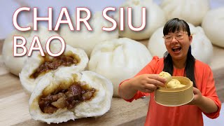 Homemade Steamed BBQ Roast Pork Bun/Char Siu Bao