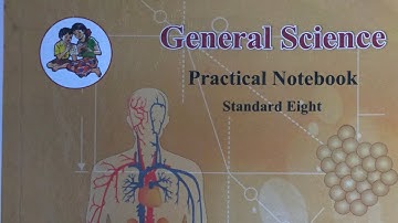 8th class general science  BalBharti practical notebook experiment number 1.