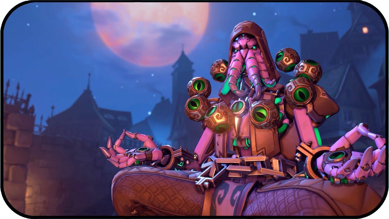 Overwatch Zenyatta Sectario Halloween Animated Wallpaper 4k