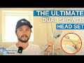 The ultimate dual shower head set