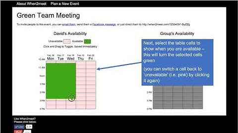 How to use When2Meet.com