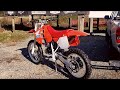 Awesome 1990 CR125 Restoration track test.