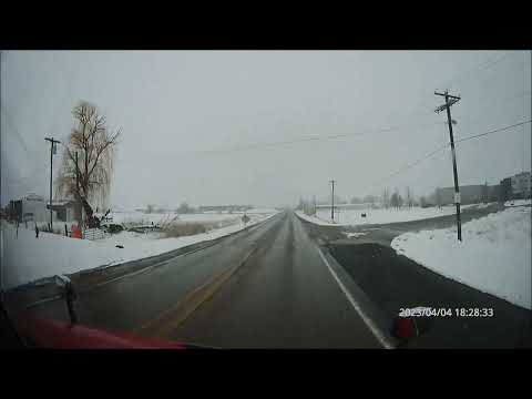 Traveling the secluded route US-30 from Logan to Tremonton, Utah in Spring. 2023-04-04   18:13