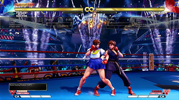 Sakura SFVAE df+HK Blocked V Trigger 2 Combo VS 3f Jab Characters