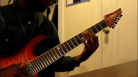 Tosin Abasi 7 string slapping