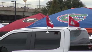 Traffic and tailgating at Georgia-Florida game