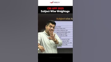 CBI APP 2025: Kaunsa Subject Sabse Important? 🤯📊 | Subject-Wise Strategy! 🎯🔥