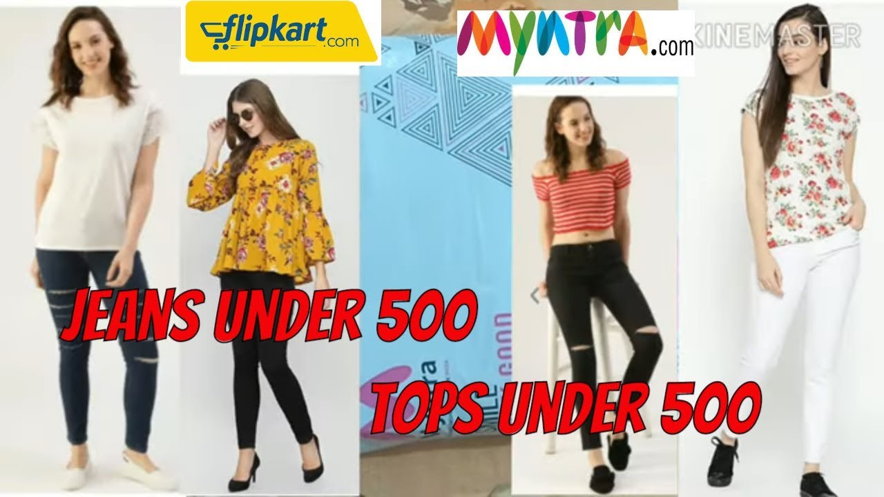 jeans top myntra