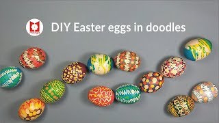 Diy Easter Eggs In Doodles