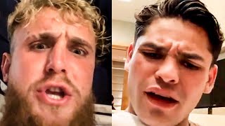 Jake Paul CONFRONTS Ryan Garcia on STEROID USE & CHEATING vs Devin Haney; TELLS him WATCH YOUR BACK