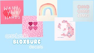 ROBLOX || Bloxburg: Aesthetic Decal Codes 2020