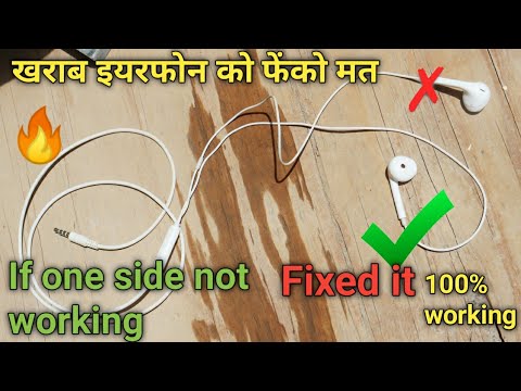 How to repair earphonesRepair it      How to repair earphones if one is not working     