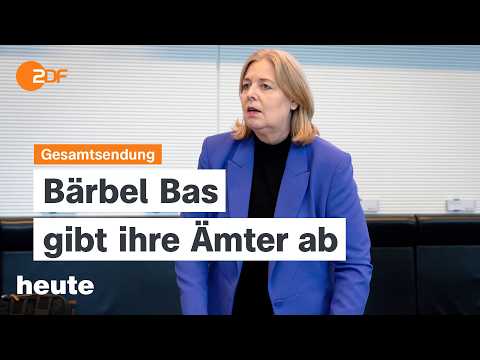 heute 19:00 Uhr vom 12.10.2026 Bas-Rücktritt, Schweitzer wird Minister, neue Russland-Sanktionen