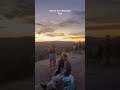 Sunset behind the Hollywood Sign in Los Angeles LA