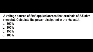 BASIC ELECTRICITY PROBLEM 1 RME ONLINE REVIEW
