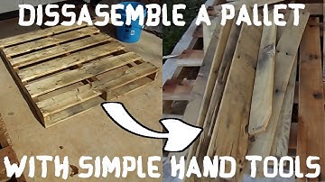 How to Disassemble a Pallet with Simple Hand Tools