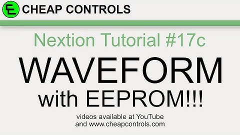 #112 Nextion Display - Waveform and EEPROM from some Arduino Programming!!! - Nextion Tutorial