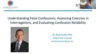 BJA Webinar: False Confessions Part 1 with Brian Cutler