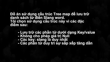 Đồ án 1: Slang word