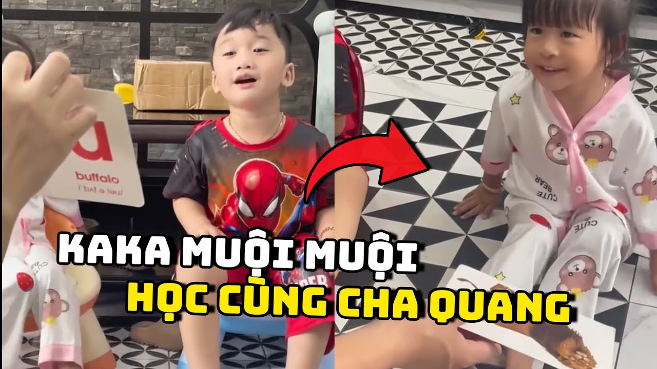Hà trí quang dạy 2 con kaka muội muội học nhận được sự yêu thích từ cộng đồng Fan