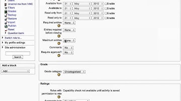 Moodle - Adding database
