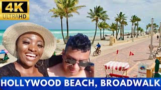 HOLLYWOOD BEACH BROADWALK |【4K】WALK IN HOLLYWOOD FLORIDA| LATITUDES RESTAURANT REVIEW| DON PEPPINU