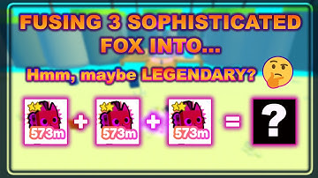 What Happens when you fuse 3 Rainbow Sophisticated Foxes  | Pet Simulator X | Steampunk Update