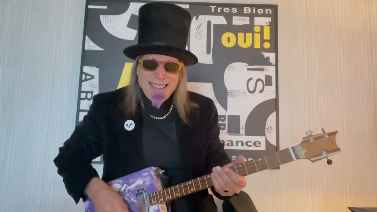 Viva Las Vegas ZZ Top cover Acoustic 3 String Cigar Box Guitar recorded