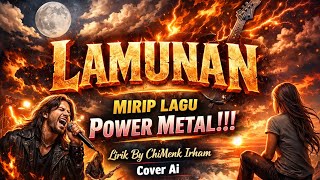 MIRIP LAGU POWER METAL!!! LAMUNAN (Cover Ai)