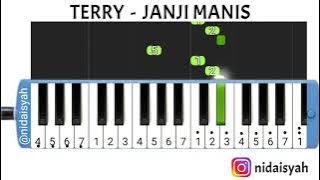 NOT ANGKA PIANIKA LAGU JANJI MANIS TERRY | TUTORIAL MUDAH MAIN PIANIKA LAGU JANJI MANIS TERRY