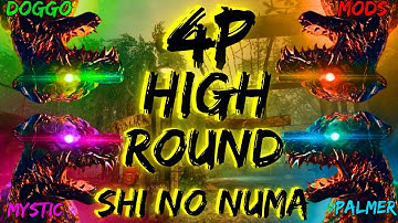WORLD AT WAR ZOMBIES "SHI NO NUMA" 4 PLAYER HIGH ROUND SPEEDRUN WORLD RECORD BEST STRATEGY GUIDE