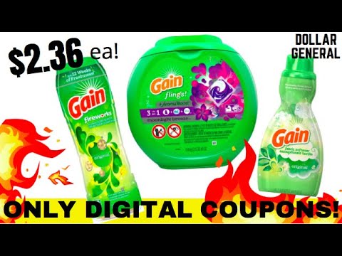 DOLLAR GENERAL COUPONING! GAIN DEALS! ALL DIGITAL COUPONS!