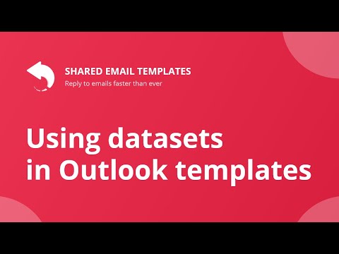 Using datasets in Shared Email Templates: Webinar