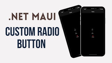 .NET MAUI Create Custom Radio Button  | MAUI Custom Control | Dotnet MAUI Custom Radio Button