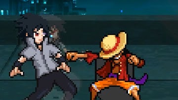 Sasuke VS Wano Luffy In Jump Force Mugen
