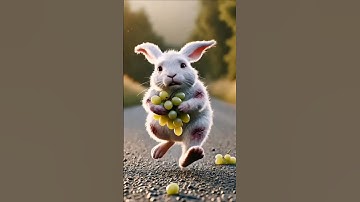 Poor rabbit, all he wanted was grapes.🐰